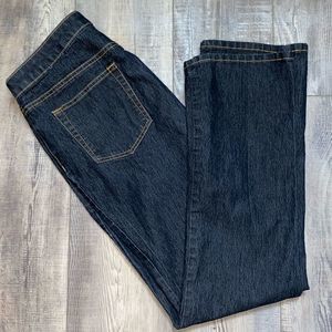 BISOU BISOU Jeans Womens 8 Dark Blue Straight Leg